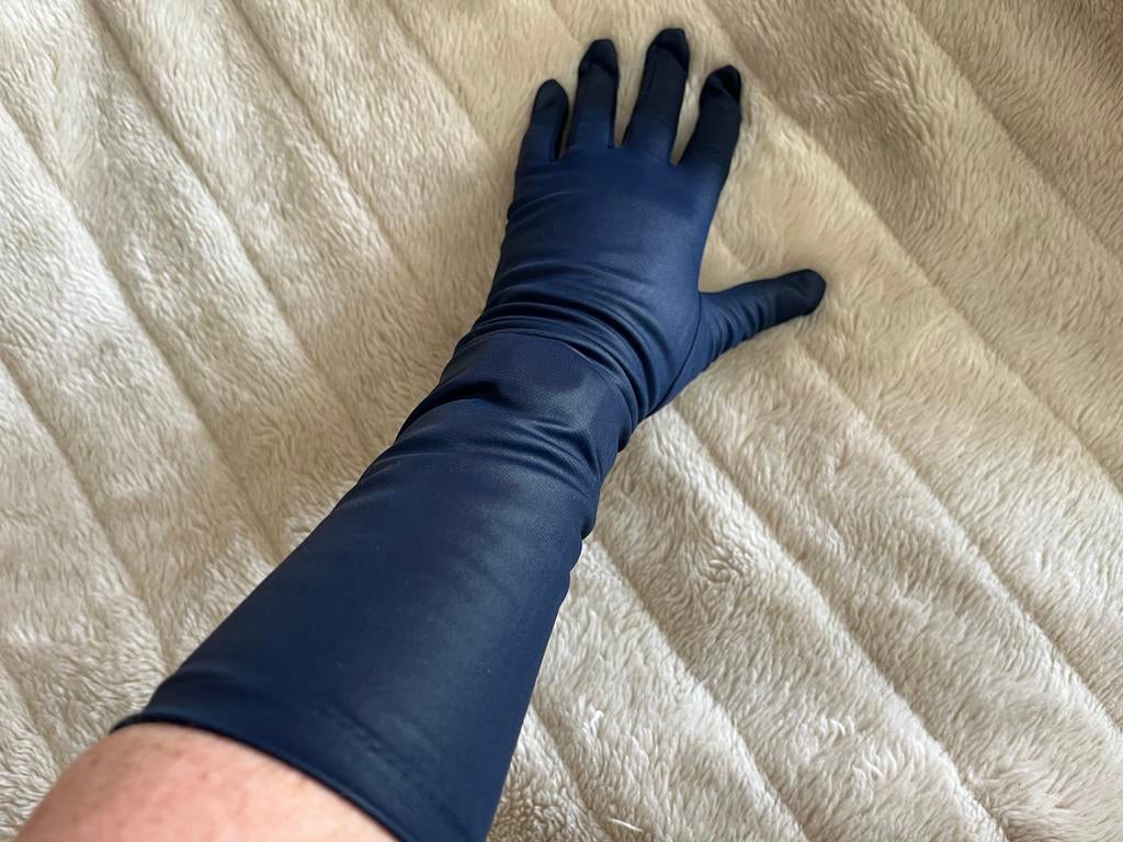 Vintage Chique Ellebooglange Handschoenen Maat S, Kleding | Dames, Mutsen, Sjaals en Handschoenen, Ophalen of Verzenden, Zo goed als nieuw