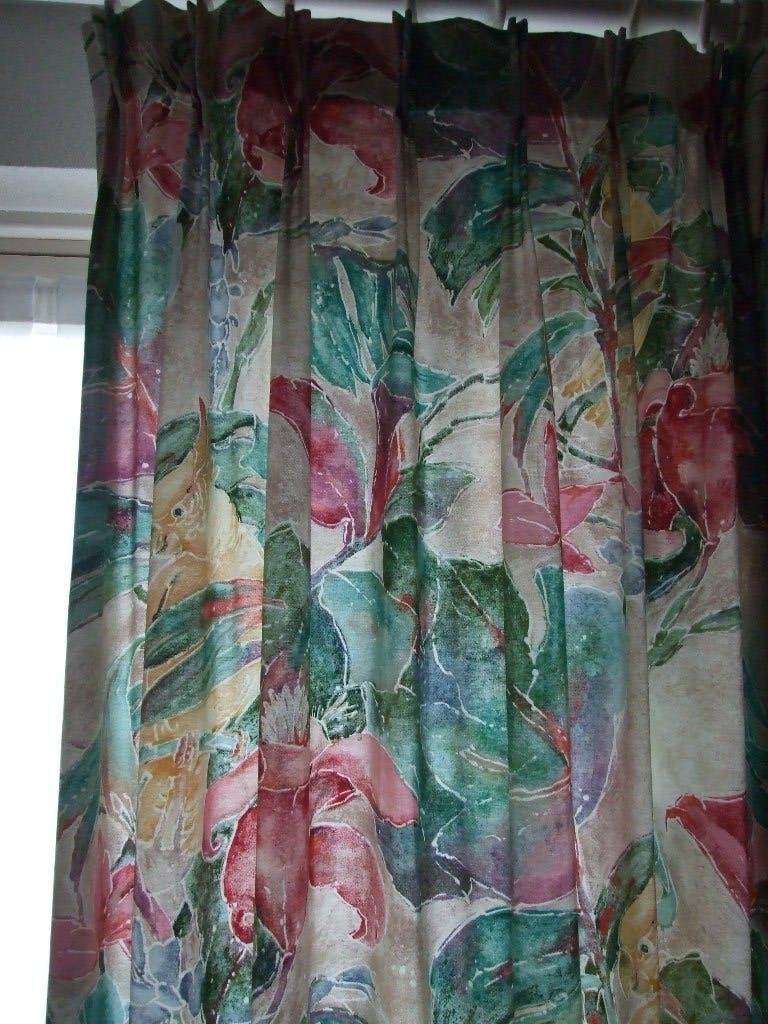 3 stuks gordijnen zgan dubbele plooi 2x 144 x 228cm, Plooiafwerking, 144 cm, Ophalen of Verzenden, Zo goed als nieuw