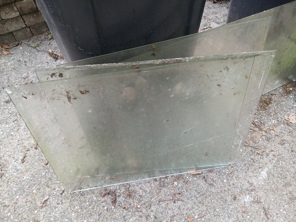 Glasplaten gratis, Ophalen, Gebruikt, Minder dan 80 cm, Glasplaat