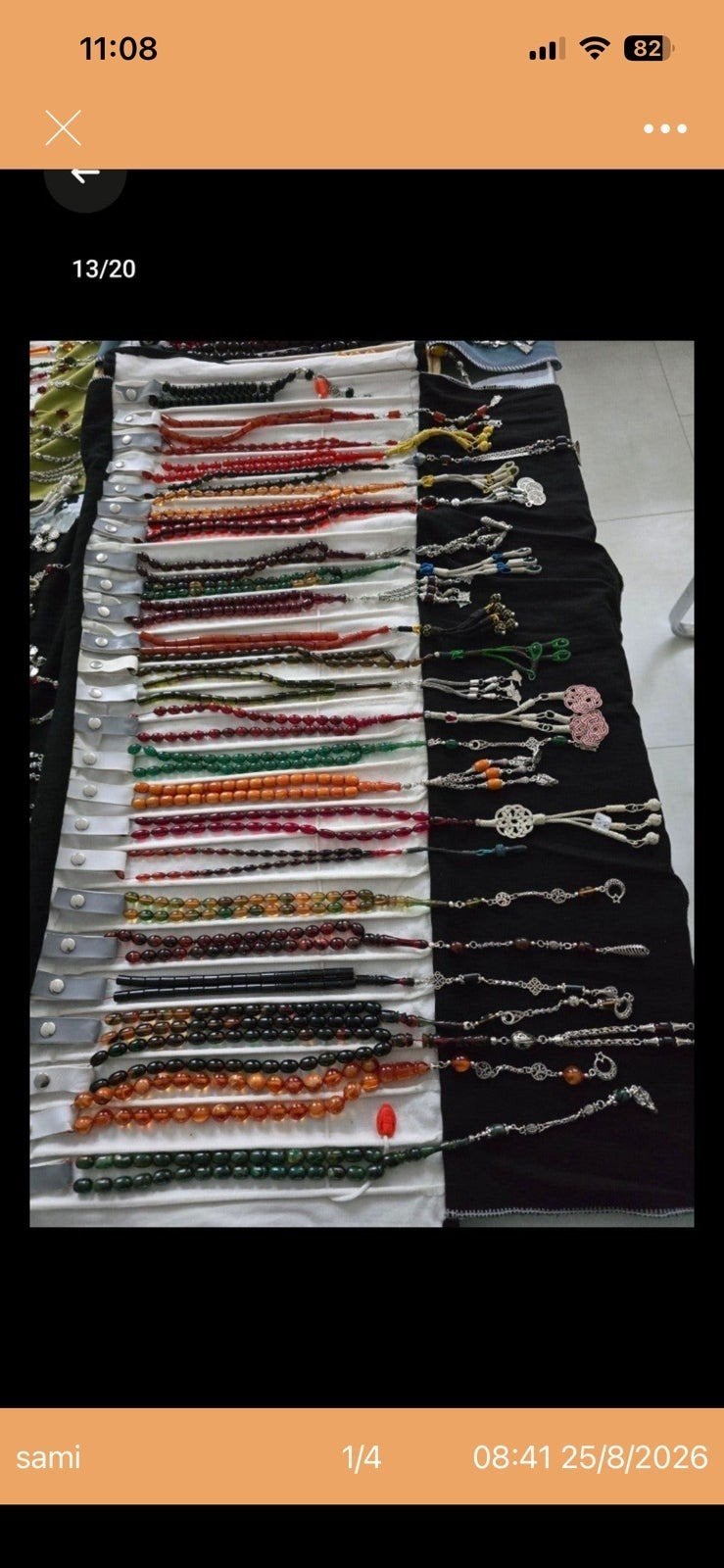 Mooie collectie van 20 gebedskralen (Tesbih  )🛒 TE KOOP, Sieraden, Tassen en Uiterlijk, Overige materialen, Gebruikt, Overige kleuren