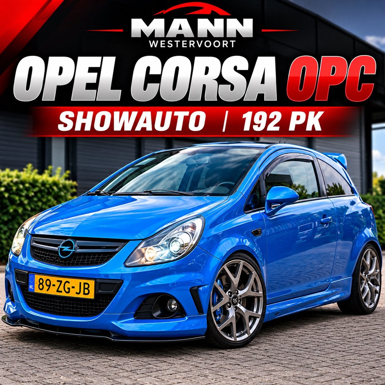 ✅Opel Corsa OPC – Showauto / Collectors Item – Zeer compleet, Zwart, Blauw, Leder en Stof, Origineel Nederlands