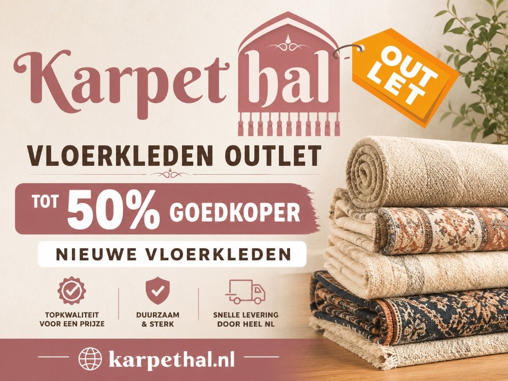 VLOERKLEDEN OUTLET – TOT 50% GOEDKOPER!