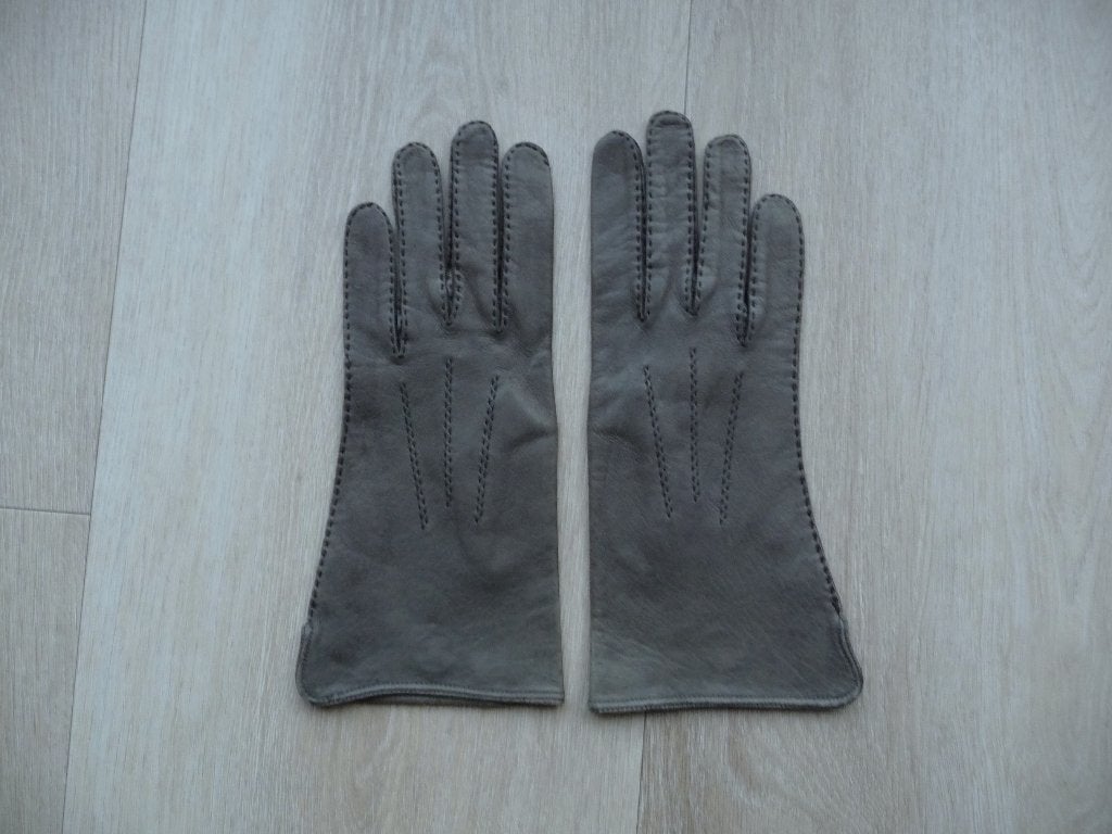 vintage leren handschoenen met mooie stiksels, als nieuw, Kleding | Dames, Mutsen, Sjaals en Handschoenen, Ophalen of Verzenden