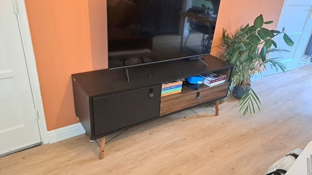 Tv meubel, Huis en Inrichting, Ophalen, Stoer, industrieel, 50 tot 100 cm, Zo goed als nieuw