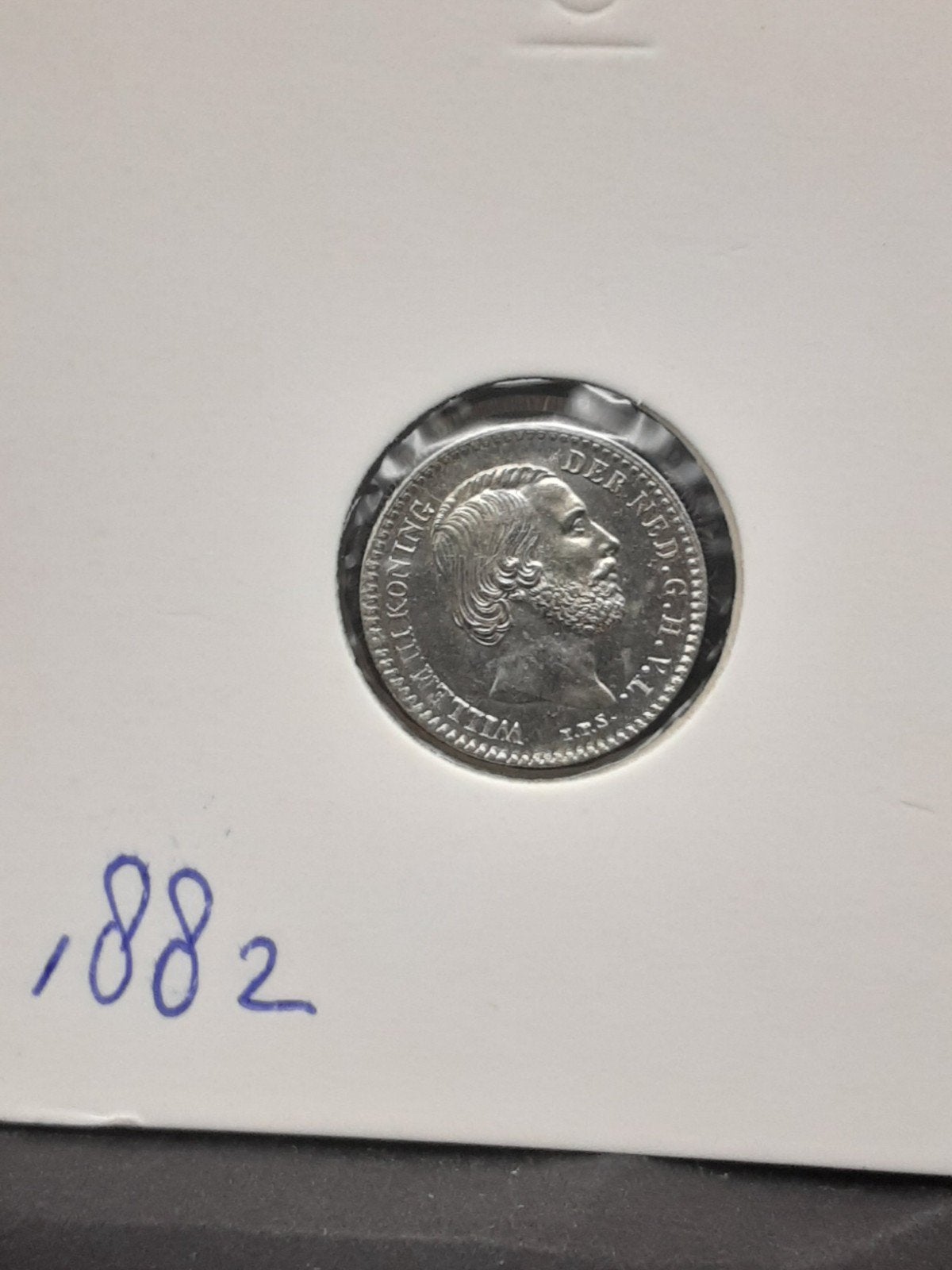 10 cent 1882 koning Willem III, Koning Willem III, Verzenden, Zilver, 10 cent