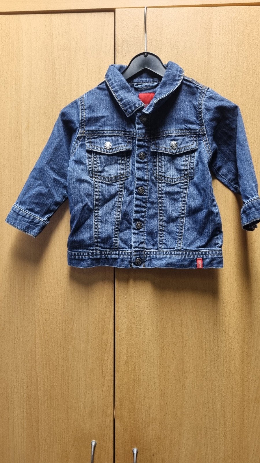 Stoer spijkerjasje voor kinderen - Blauw denim maat 80, Gebruikt, Jongetje of Meisje, Ophalen of Verzenden, Esprit