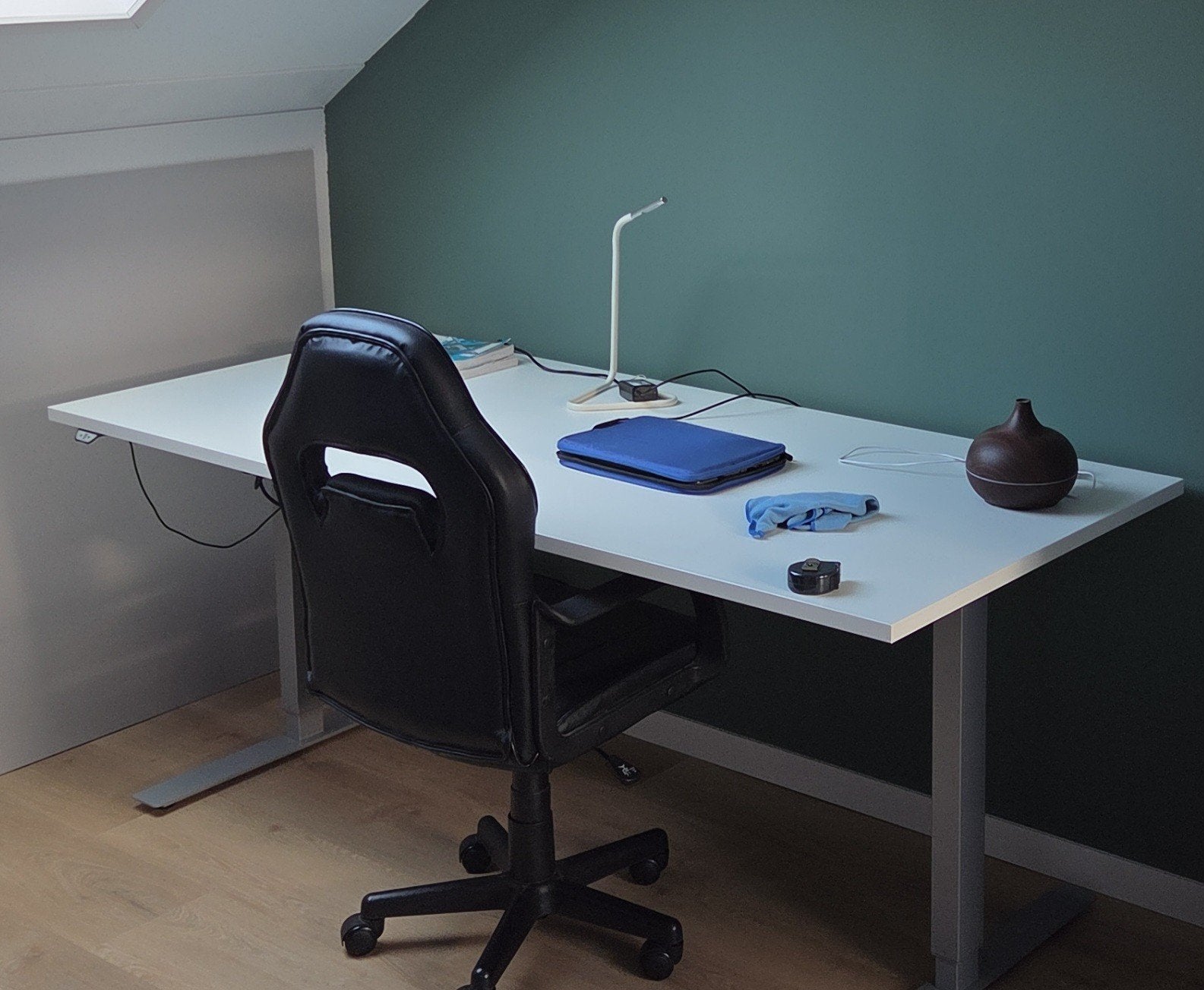 Professioneel bureaublad wit - zware kwaliteit 180x80 cm, Ophalen, 180 cm, Spaanplaat of MDF, Zo goed als nieuw