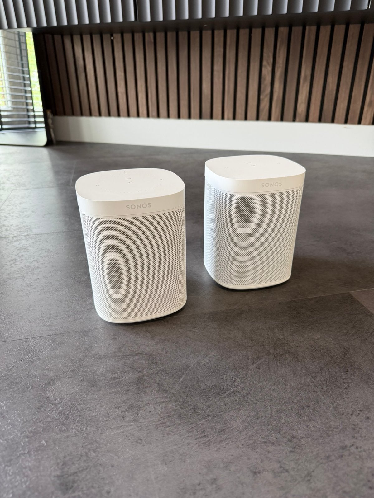 Sonos One & One SL wit - stereopaar, Audio, Tv en Foto, Luidsprekers, Ophalen, Zo goed als nieuw, Sonos