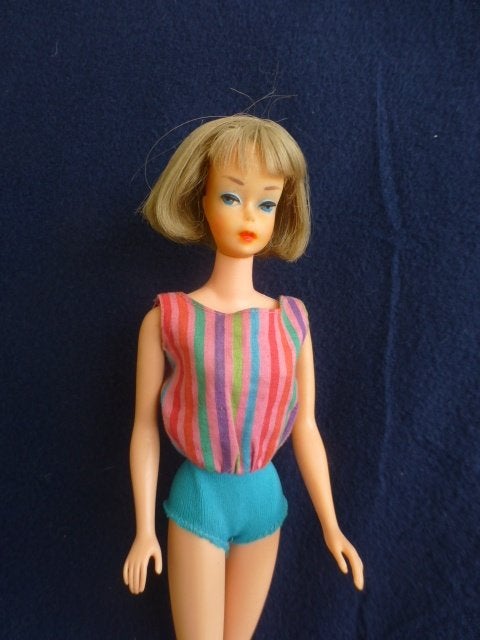 Vintage Barbie American Girl Pink Skin, Verzamelen, Ophalen of Verzenden, Gebruikt, Pop