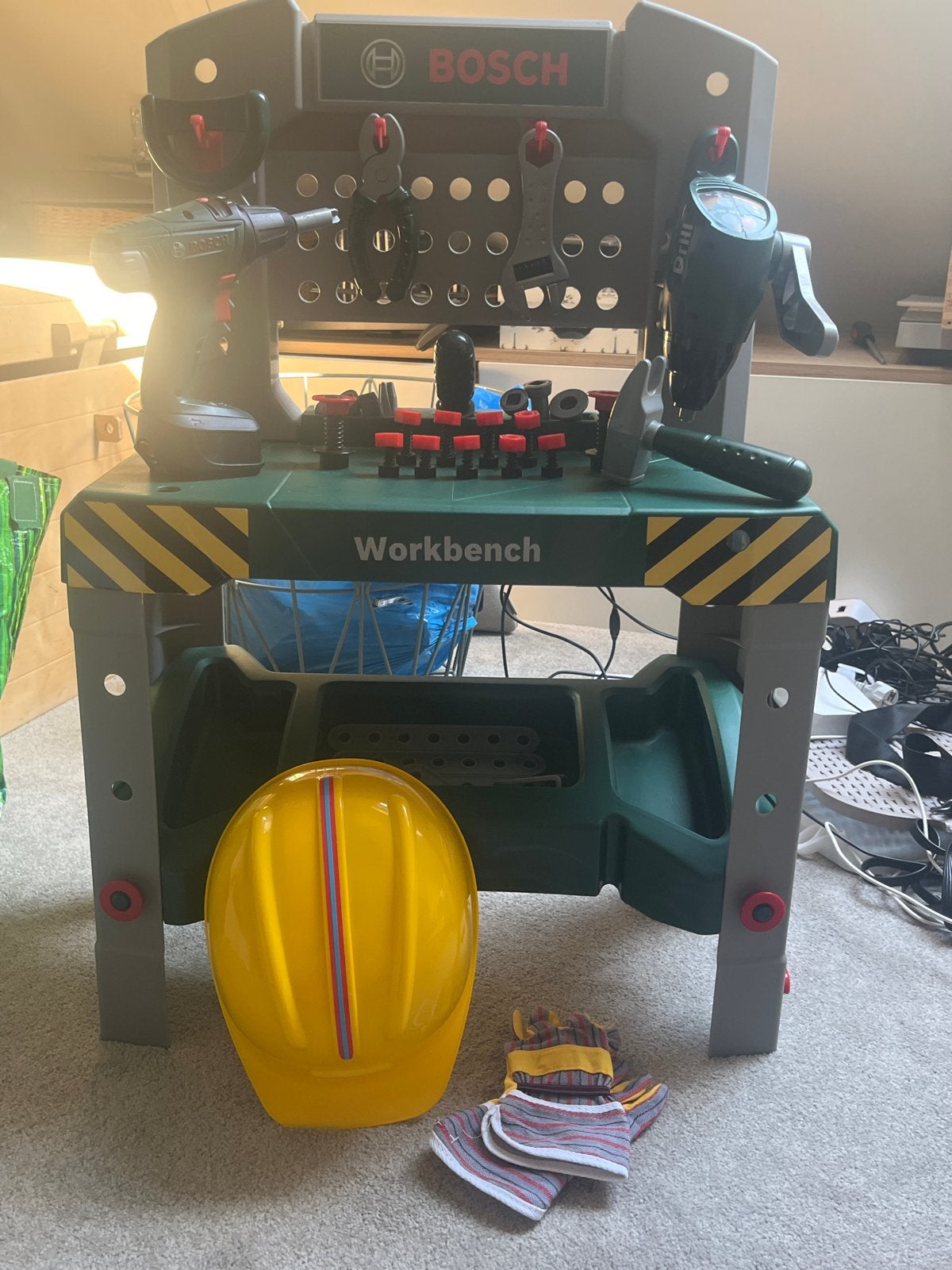 Bosch Werkbank Speelgoed met Veel Onderdelen, Kinderen en Baby's, Ophalen, Gebruikt, Bouwen