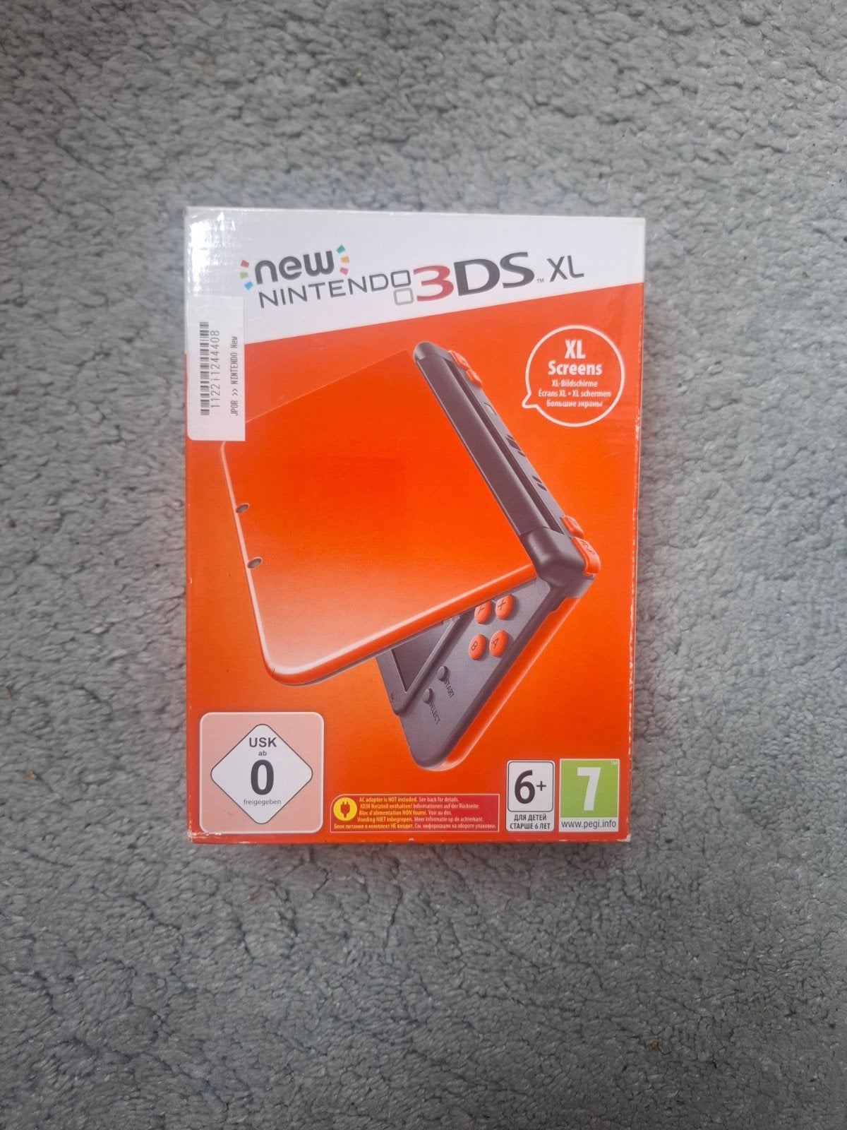 New Nintendo 3DS XL Oranje + Zwart Box and Manual only, Ophalen, Gebruikt, Overige kleuren, 3DS XL