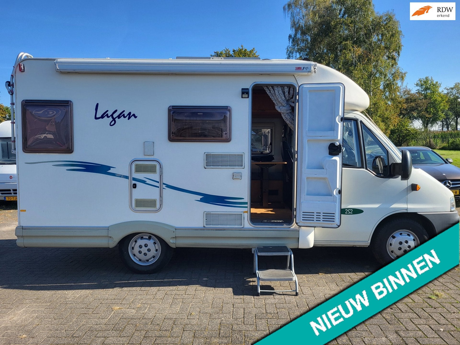 Fiat MC LOUIS LAGAN 252 top staat, Caravans en Kamperen, Ringverwarming, Bedrijf, 6 tot 7 meter, Half-integraal