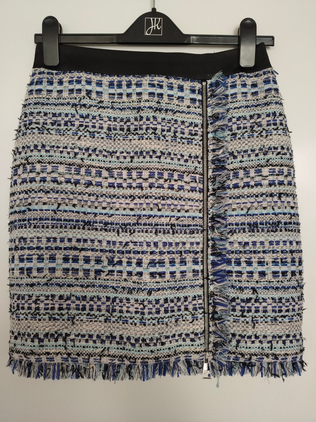 Karl Lagerfeld Tweed rok, Zwart, Ophalen of Verzenden, Maat 34 (XS) of kleiner, Gedragen