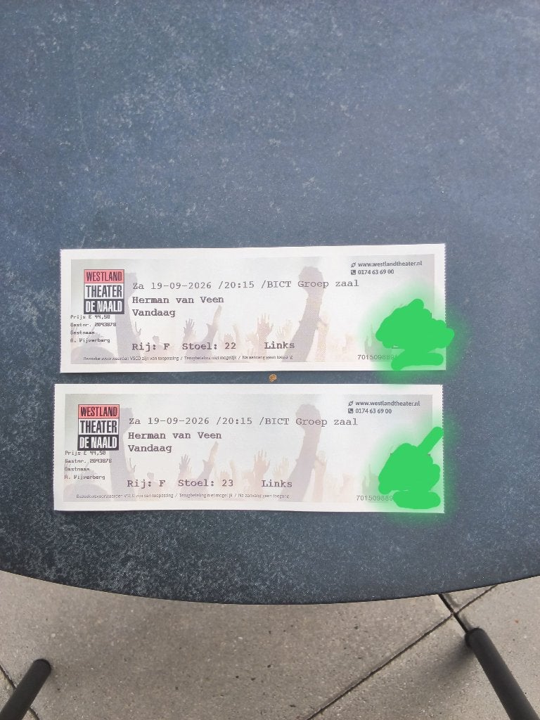 Herman van Veen - Vandaag, Tickets en Kaartjes, Twee personen, September, Levenslied