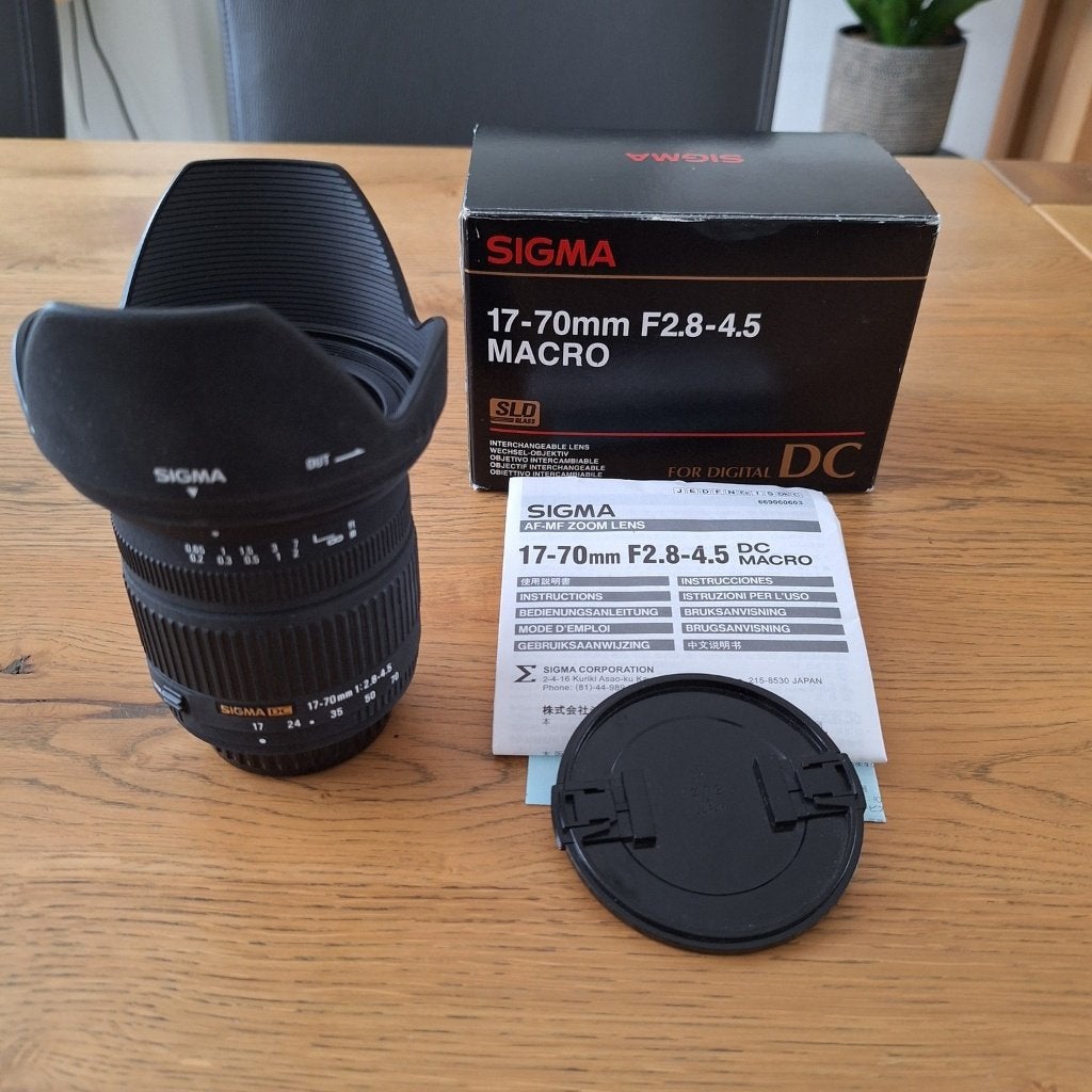 Sigma 17-70mm F2.8-4.5 DC Macro zoomlens voor Pentax DSLR, Gebruikt, Sigma, Macrofunctie, Overige typen