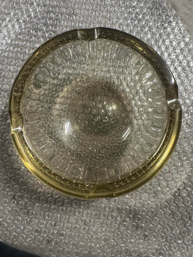 Vintage Kristal Saint Lambert glazen asbak, Antiek en Kunst, Ophalen of Verzenden