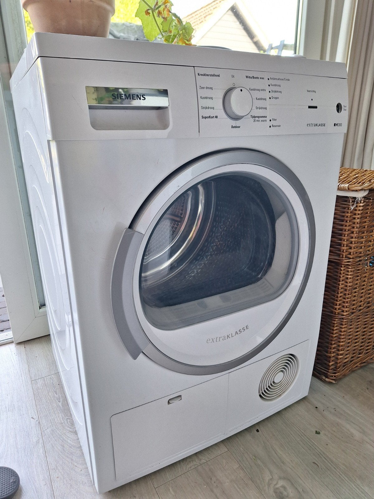 Wasdroger Siemens IQ 300 extraKLASSE, Ophalen, Gebruikt, Voorlader, Condens