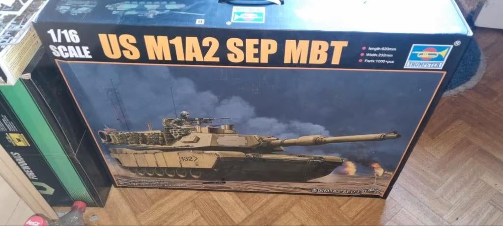 Trumpeter M1A2 1/16, Overige merken, Tank, Groter dan 1:32, Nieuw