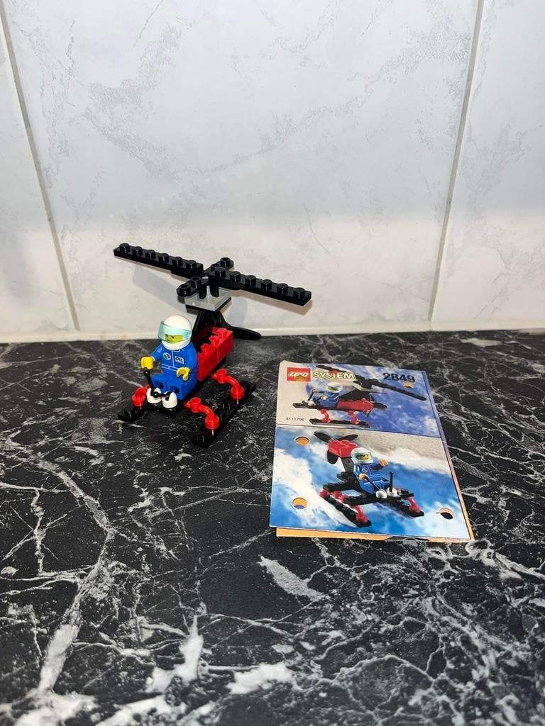 Lego 2489 Gyrocopter compleet met boekje en minifigure, Lego, Ophalen of Verzenden, Zo goed als nieuw, Complete set