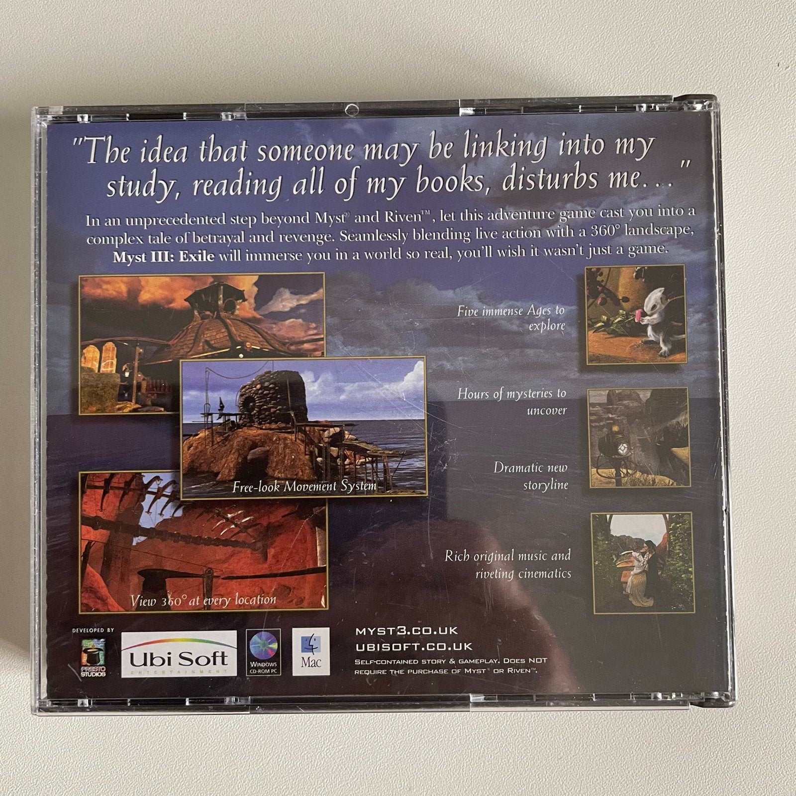 Myst III Exile PC Game (Windows & Macintosh), Avontuur en Actie, 1 speler, Ophalen of Verzenden, Zo goed als nieuw