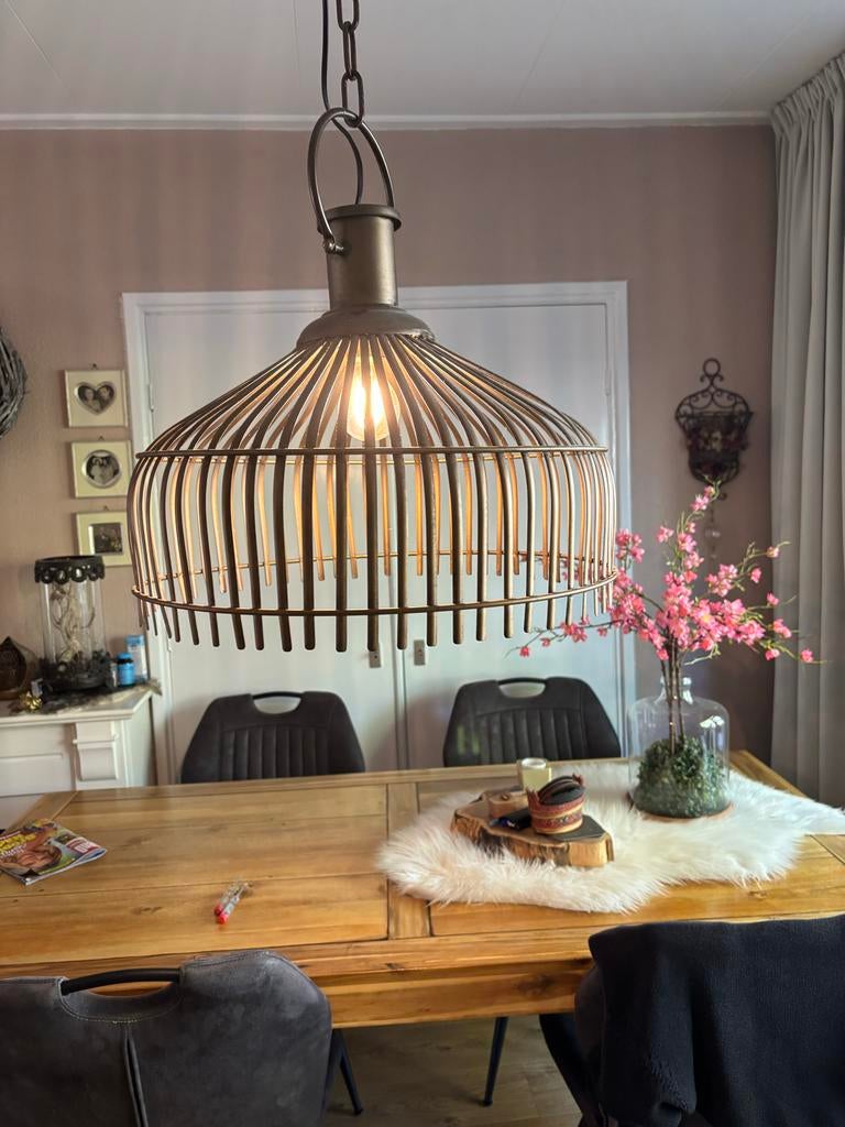 Hanglamp metaal van Intratuin, Ophalen of Verzenden, Gebruikt, Metaal, 50 tot 75 cm