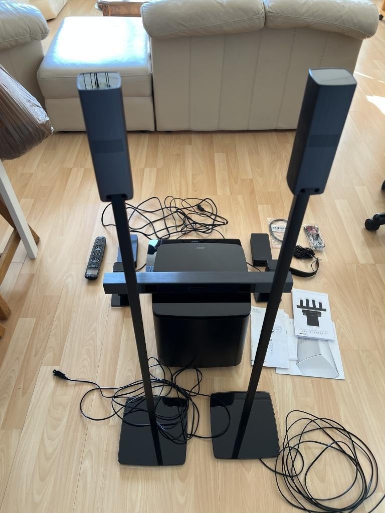 Bose lifestyle 650 5.1 home cinema draadloze sub en speakers, 70 watt of meer, Zo goed als nieuw, 5.1-systeem, Overige spelers
