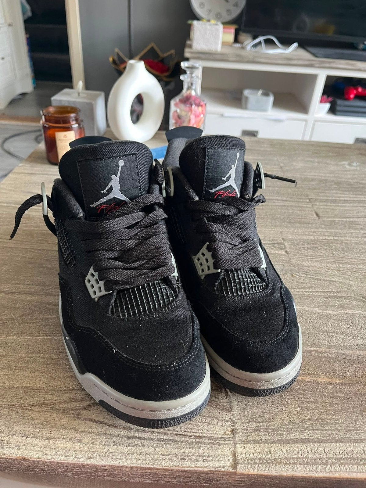 jorden 4 maat 40,5, Kleding | Heren, Schoenen, Ophalen, Zwart, Air Jordan, Sneakers of Gympen