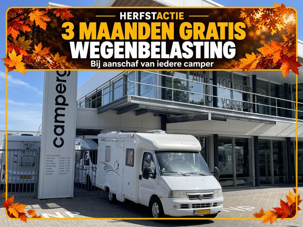Dethleffs Advantage T5801 FRANSBED FACE TO FACE INRUILKOOPJE, Fiat, 6 tot 7 meter, Bedrijf, Boiler