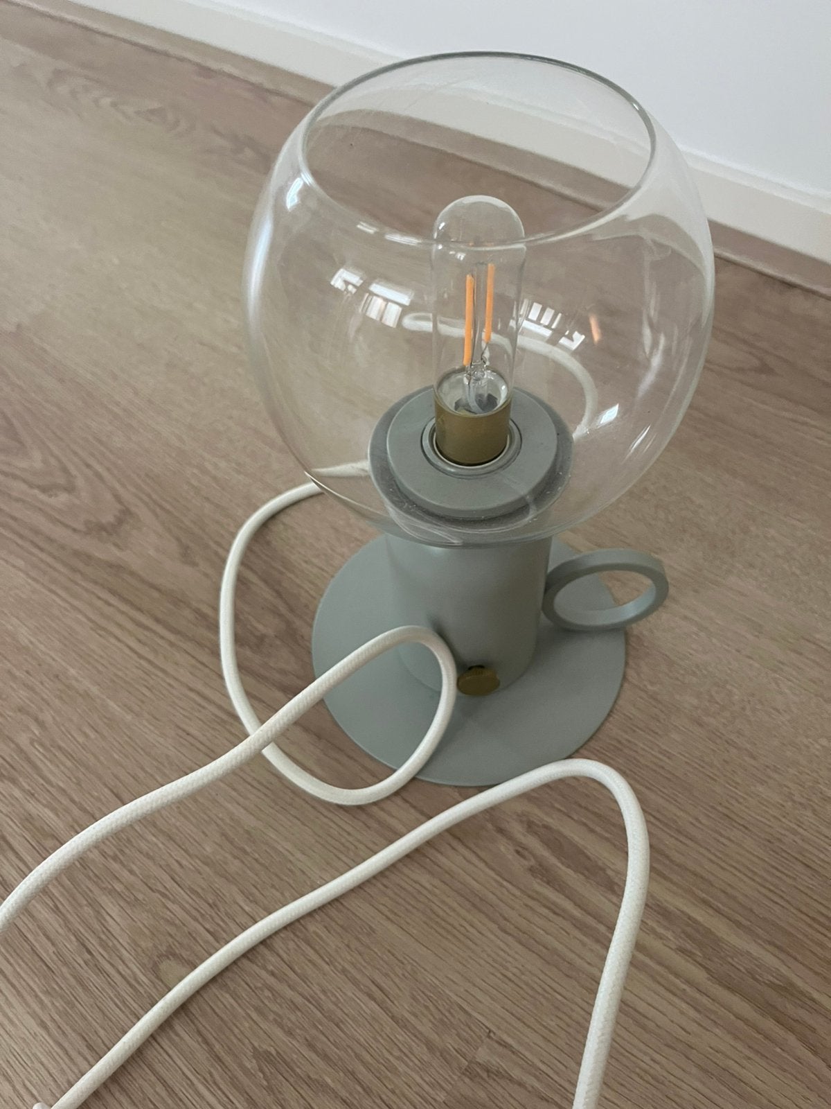 Tafellamp van ikea, dimbaar, lichtgroen met gouden details, Ophalen, Zo goed als nieuw, IKEA, Dimbaar