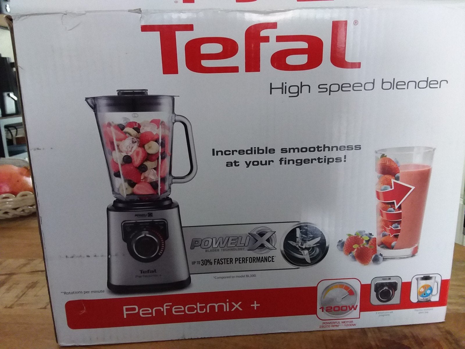 Nieuwe Tefal High Speed Blender Perfectmix +, Ophalen of Verzenden, Nieuw, Blender