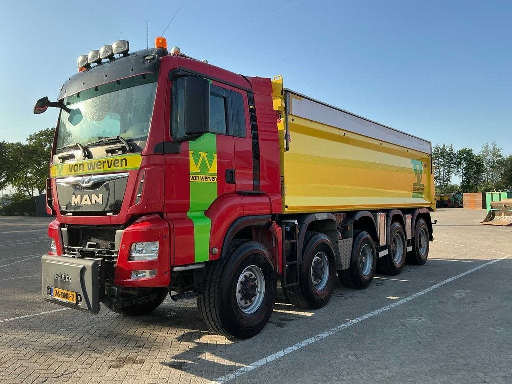 2019 MAN TGS kipper vrachtwagen, Euro 6, Bedrijf, 2 stoelen, Geïmporteerd