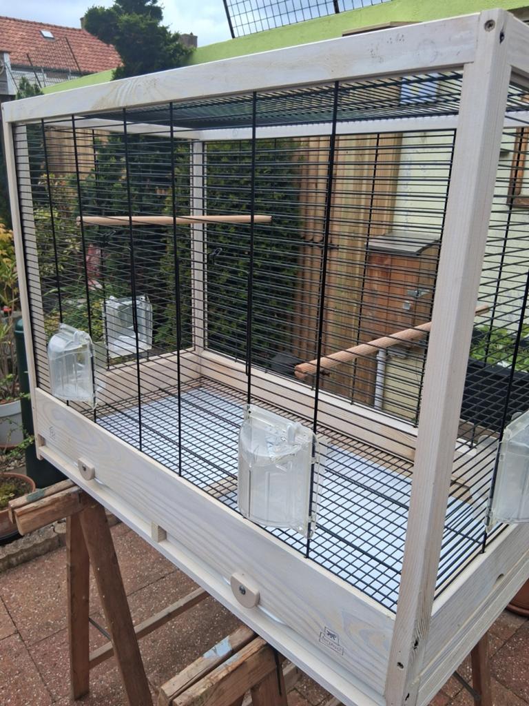Vogelkooi, Dieren en Toebehoren, Ophalen of Verzenden, Zo goed als nieuw, Hout, Vogelkooi