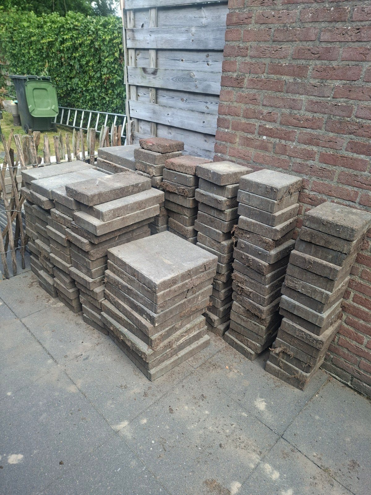 terrastegels, Tuin en Terras, Ophalen, Gebruikt, Beton, Terrastegels