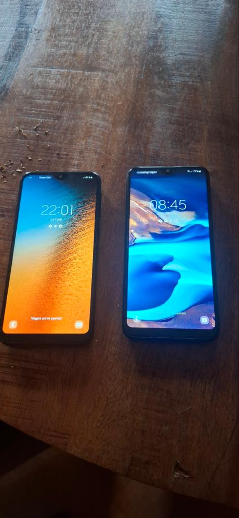 Twee Samsung Galaxy smartphones (model onbekend), Ophalen, Gebruikt, Overige modellen, Zwart
