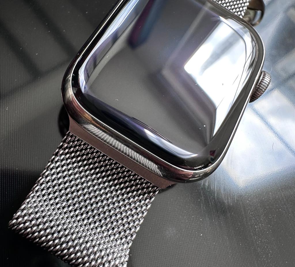 Apple watch series 8 GPS + cellular stainless steel 41 mm, Sieraden, Tassen en Uiterlijk, Smartwatches, IOS, Ophalen of Verzenden