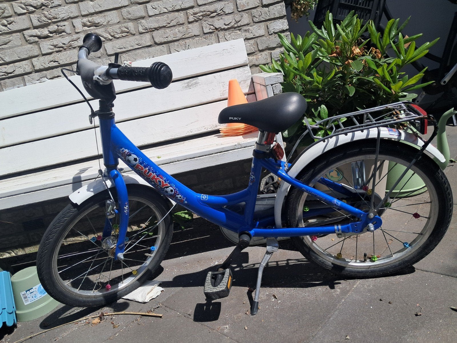Puky fiets 18 inch voetbal thema, Fietsen en Brommers, Fietsen | Kinderfietsjes, Ophalen, Terugtraprem, Puky, 16 tot 20 inch