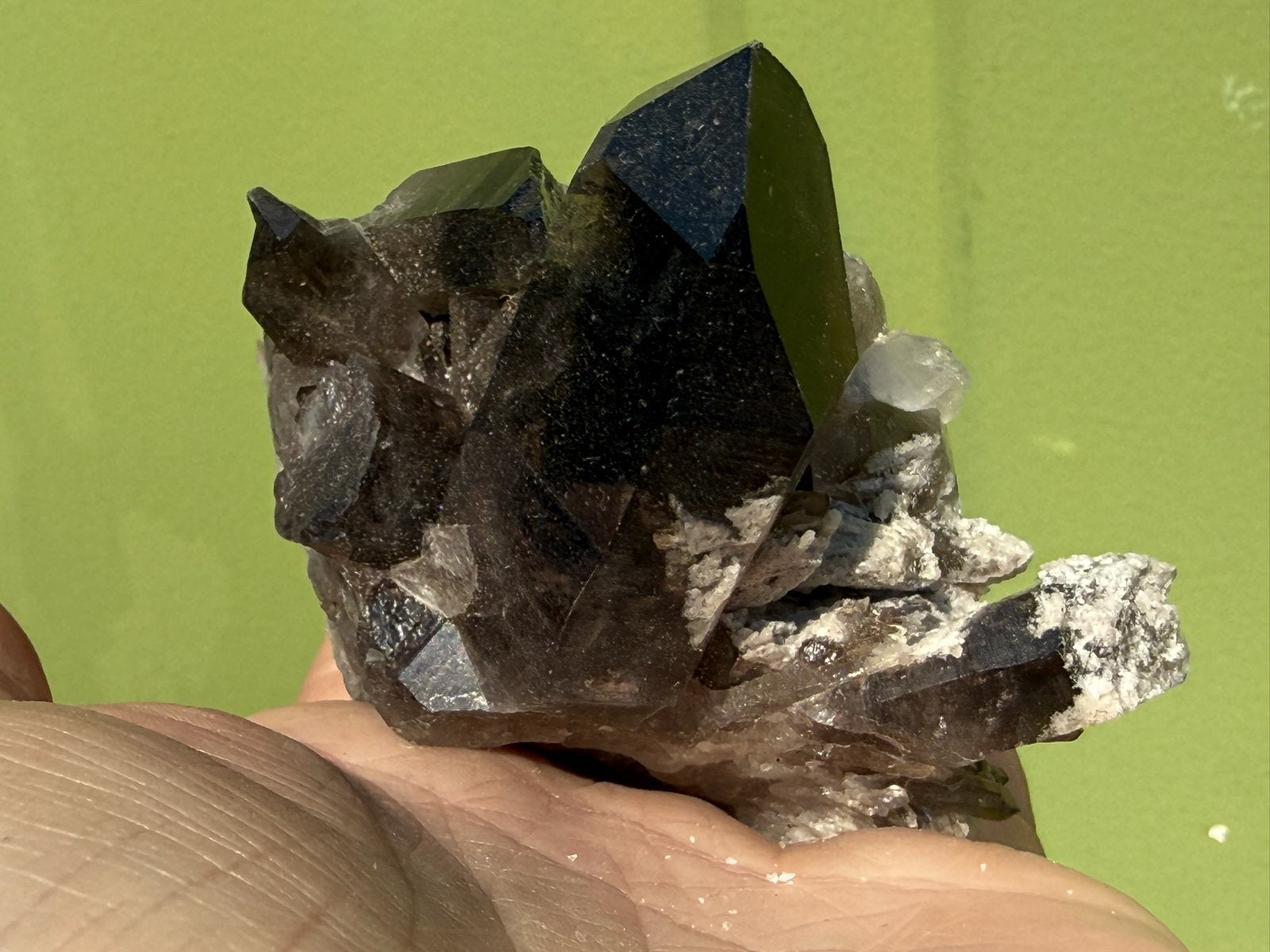 Natuurlijke Rookkwarts cluster Brazilië mineralen, Ophalen of Verzenden, Mineraal