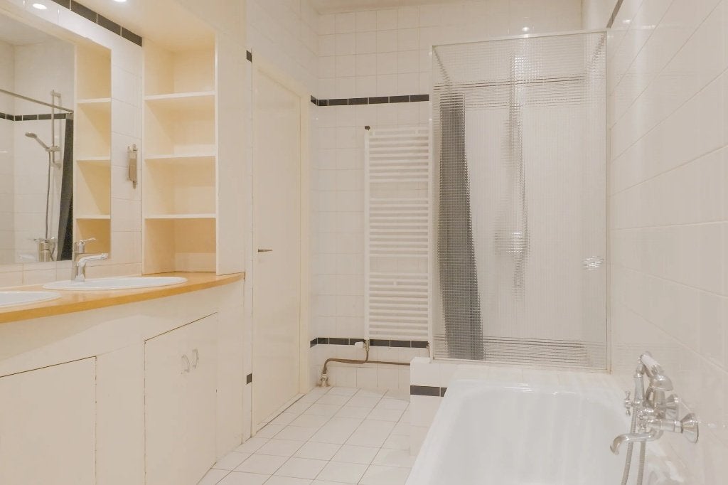 Sanitair badkamer, tegels badkamer, houten maatwerkbadmeubel, Ophalen, Gebruikt, Overige typen