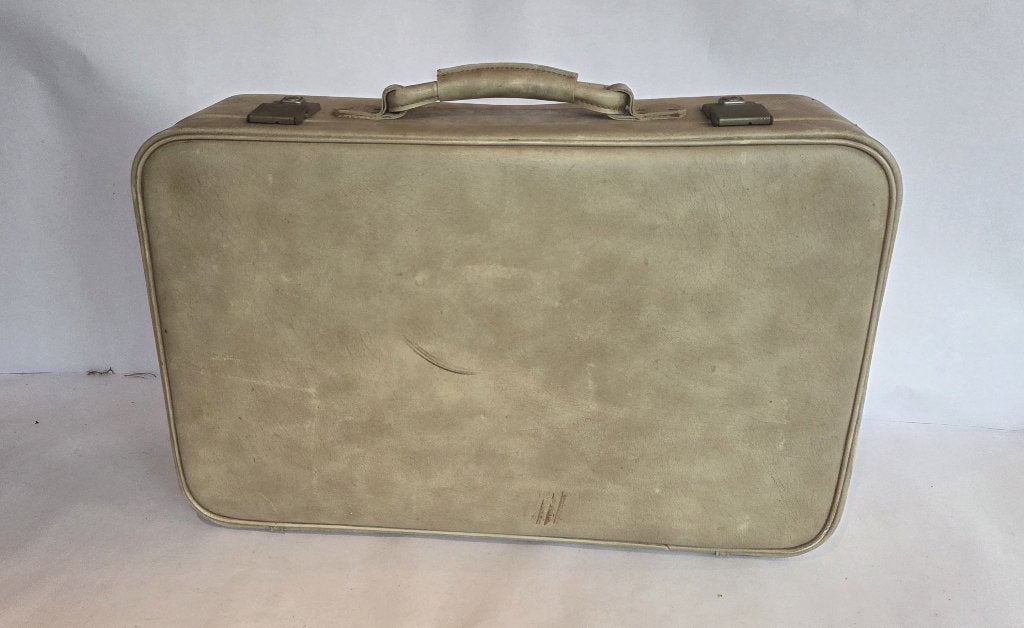 vintage koffer, Sieraden, Tassen en Uiterlijk, Koffers, 60 tot 70 cm, Gebruikt, Leer, Ophalen of Verzenden