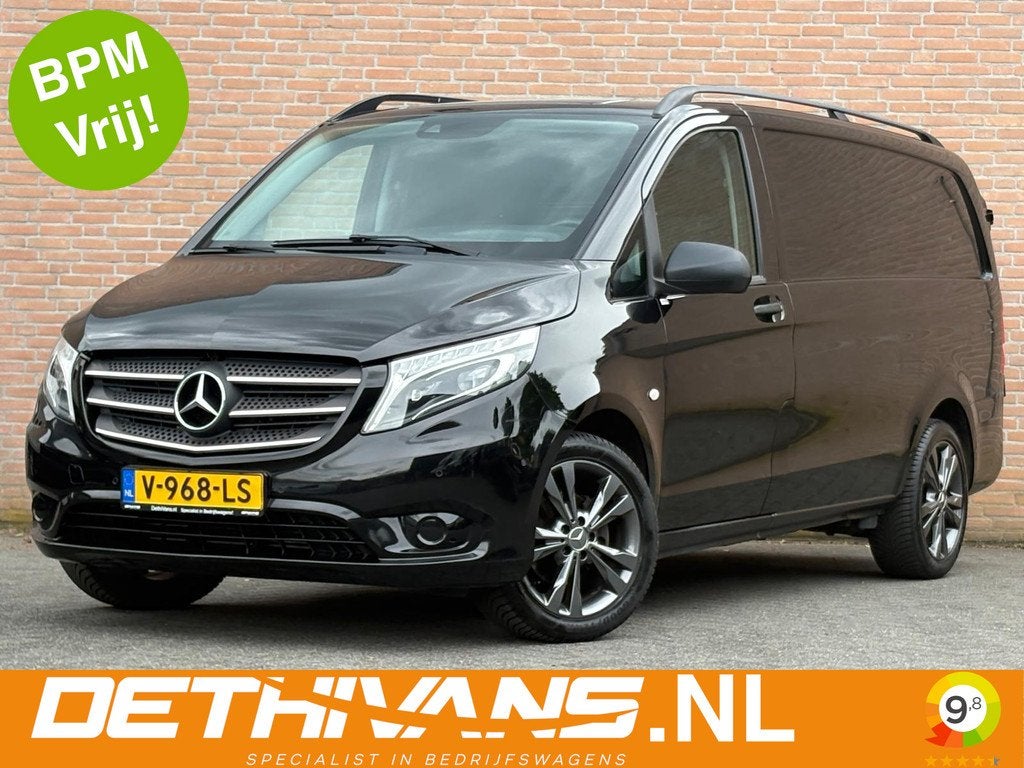 Mercedes-Benz Vito 116CDI 164PK 7G-Tronic Lang / Geïsoleerd, Auto's, Automaat, Gebruikt, 4 cilinders, Zwart