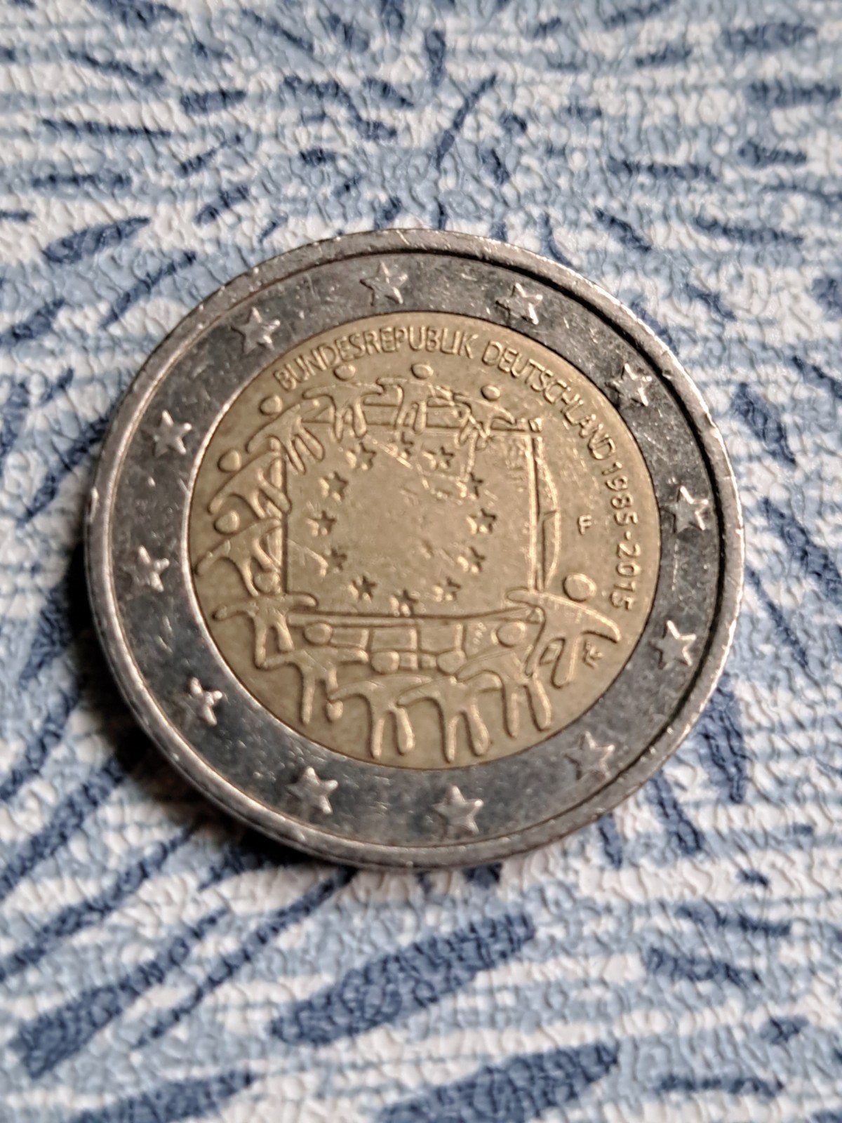 2 euro cc Duitsland 30 jaar Europese Vlag 2015 (F), Ophalen of Verzenden, Duitsland, 2 euro