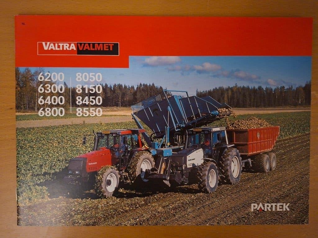 Folder Valtra Valmet 6200, 6300, 6400, 6800, 8050, 8150, Ophalen of Verzenden, Gelezen, Tractor en Landbouw