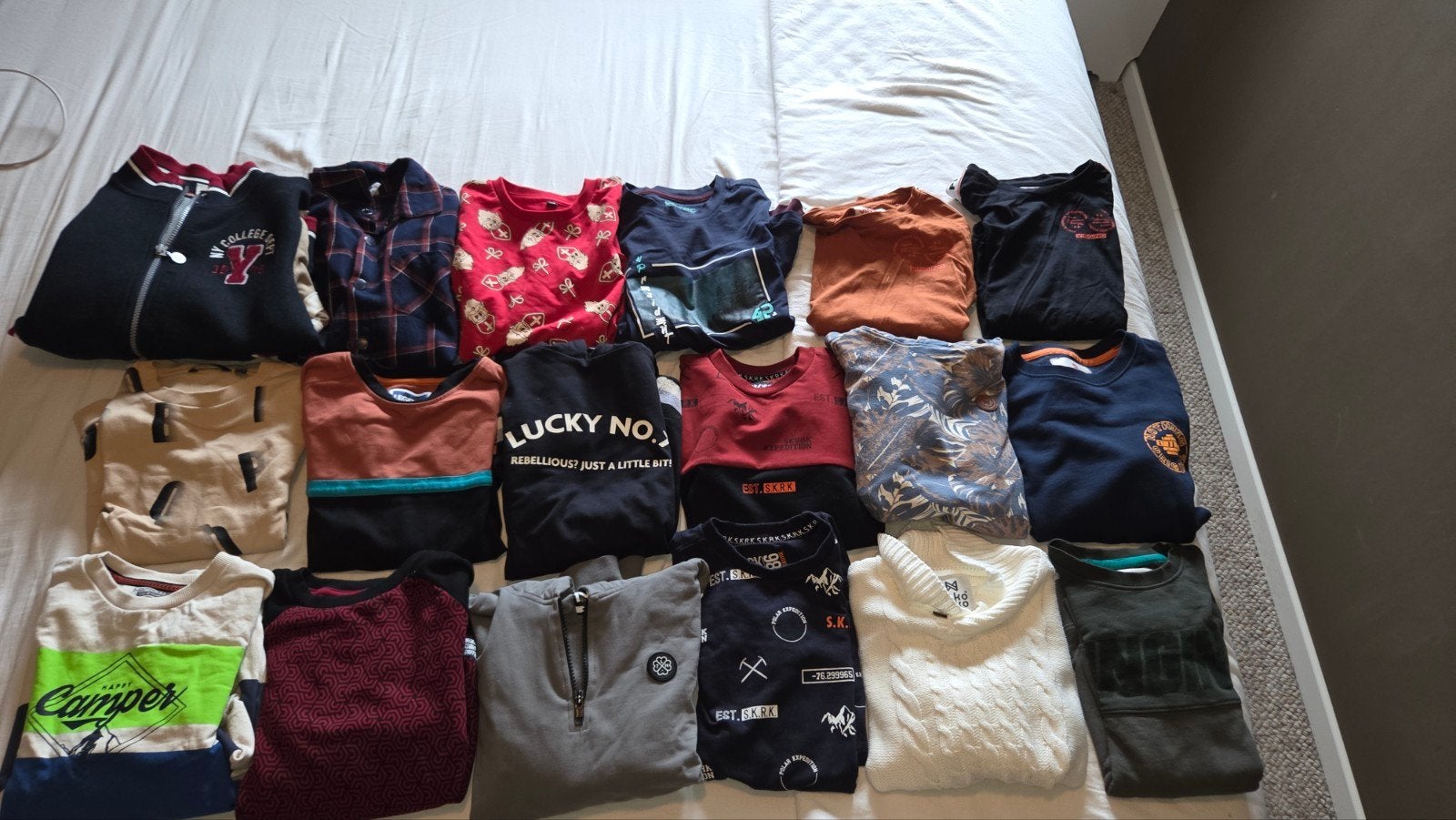 Jongenskleding pakket 122/128 - Truien, vest, shirts, blouse, Kinderen en Baby's, Ophalen of Verzenden, Zo goed als nieuw, Maat 128