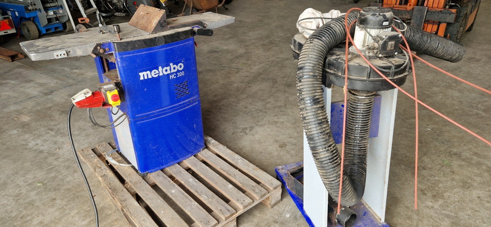 schaafbank met afzuiger  METABO, Ophalen, Gebruikt