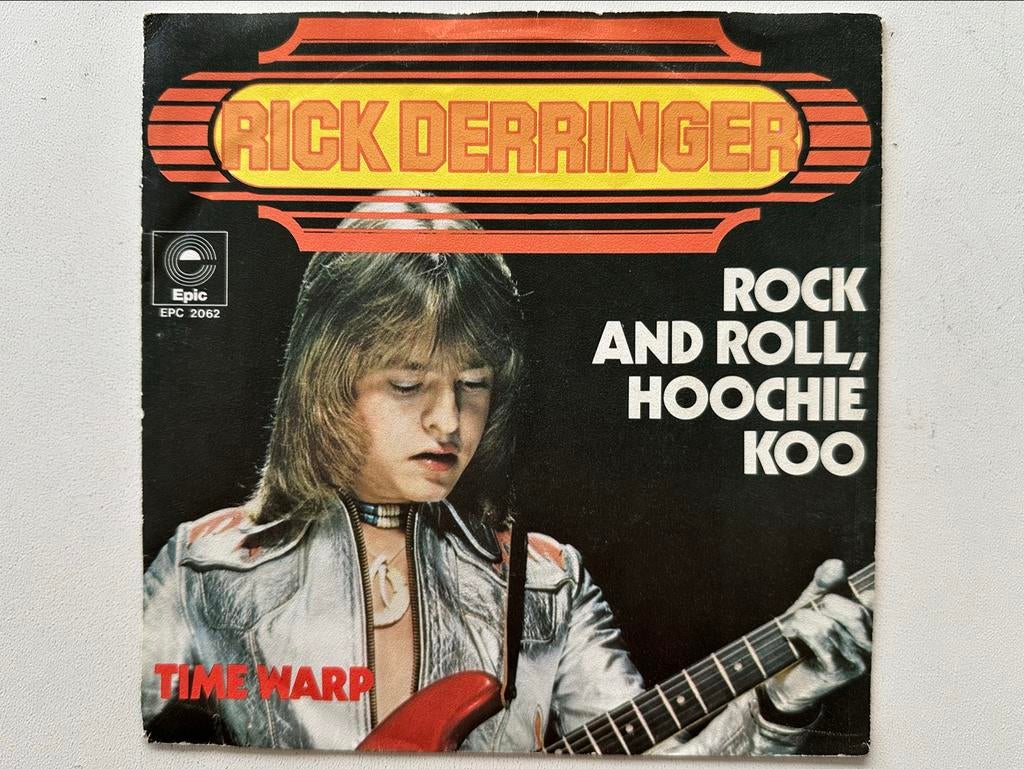 Rick Derringer - Rock and Roll, Hoochie Koo (Single), Cd's en Dvd's, Vinyl Singles, Gebruikt, 7 inch, Single, Ophalen of Verzenden