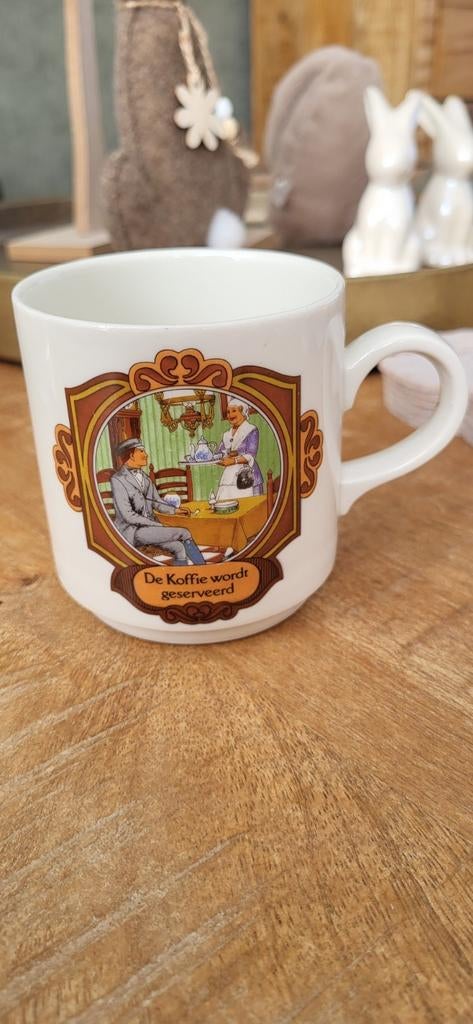 Douwe Egberts koffiemokje Villeroy & Boch jaren '70, Ophalen of Verzenden