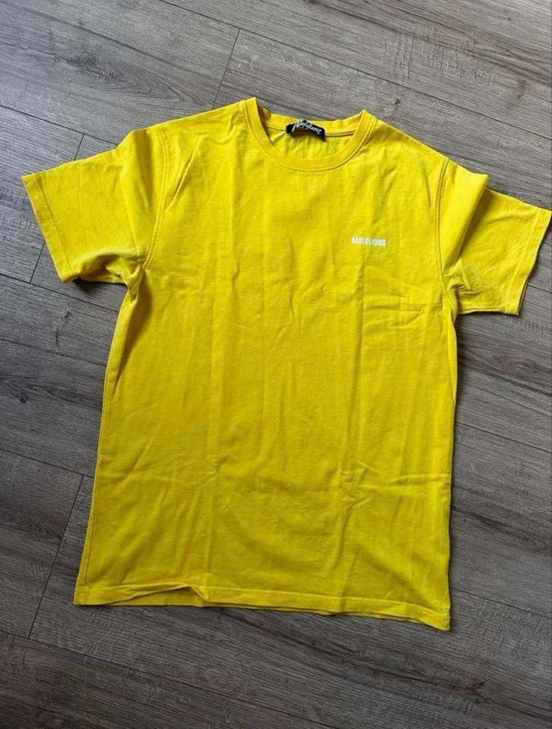 Malelions T-shirt Geel - Maat M, Ophalen of Verzenden, Zo goed als nieuw, Maat 48/50 (M), Geel