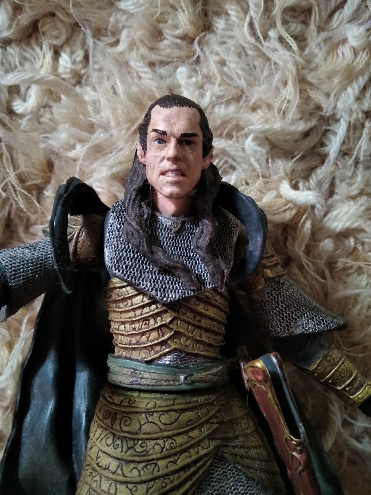 Elrond, de elf, Lord of the ring, actiefiguur, pop, 17 cm, Ophalen of Verzenden, Zo goed als nieuw, Actiefiguurtje