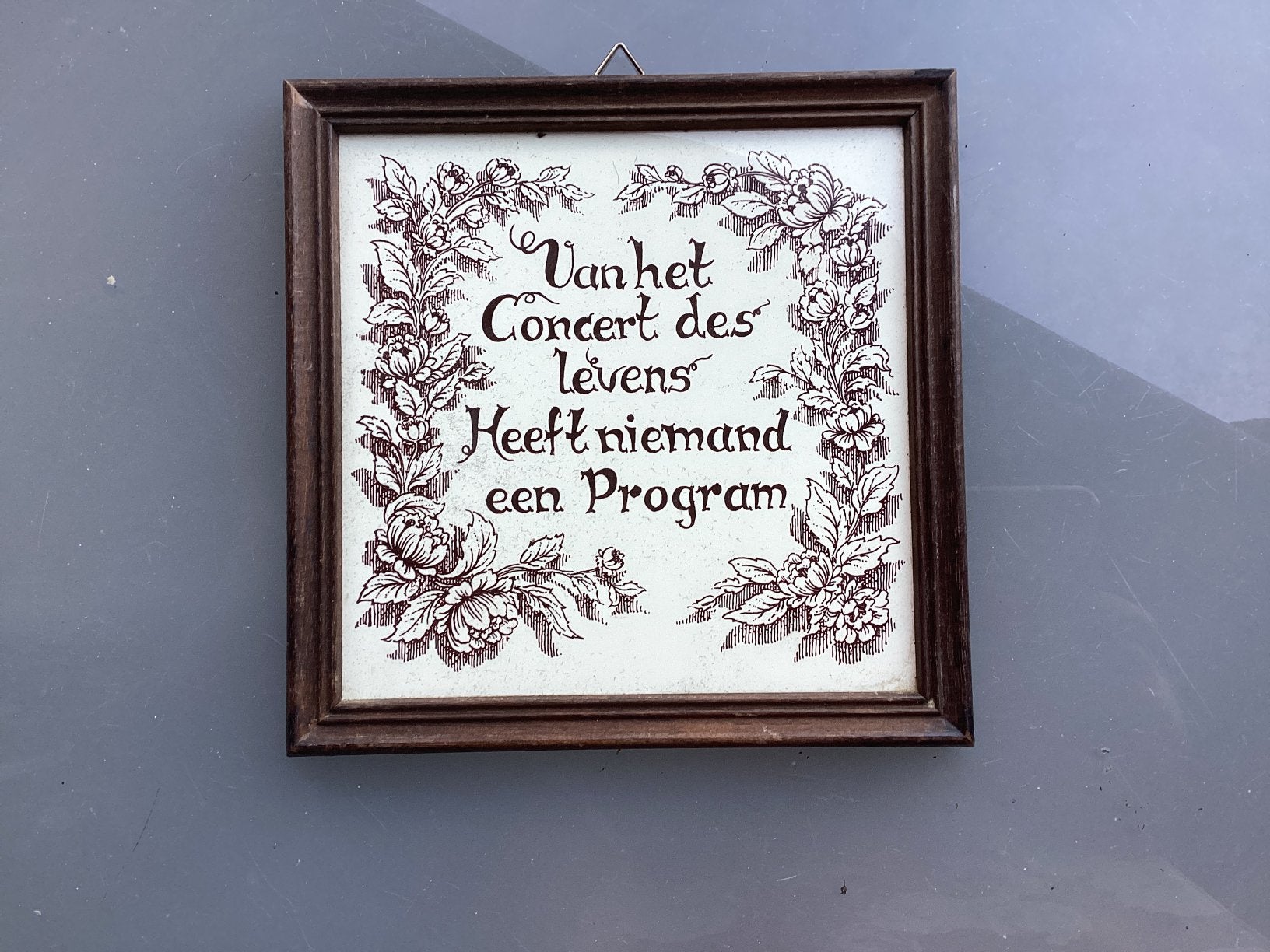 Van het Concert des levens Heeft niemand een Program, Antiek en Kunst, Ophalen of Verzenden