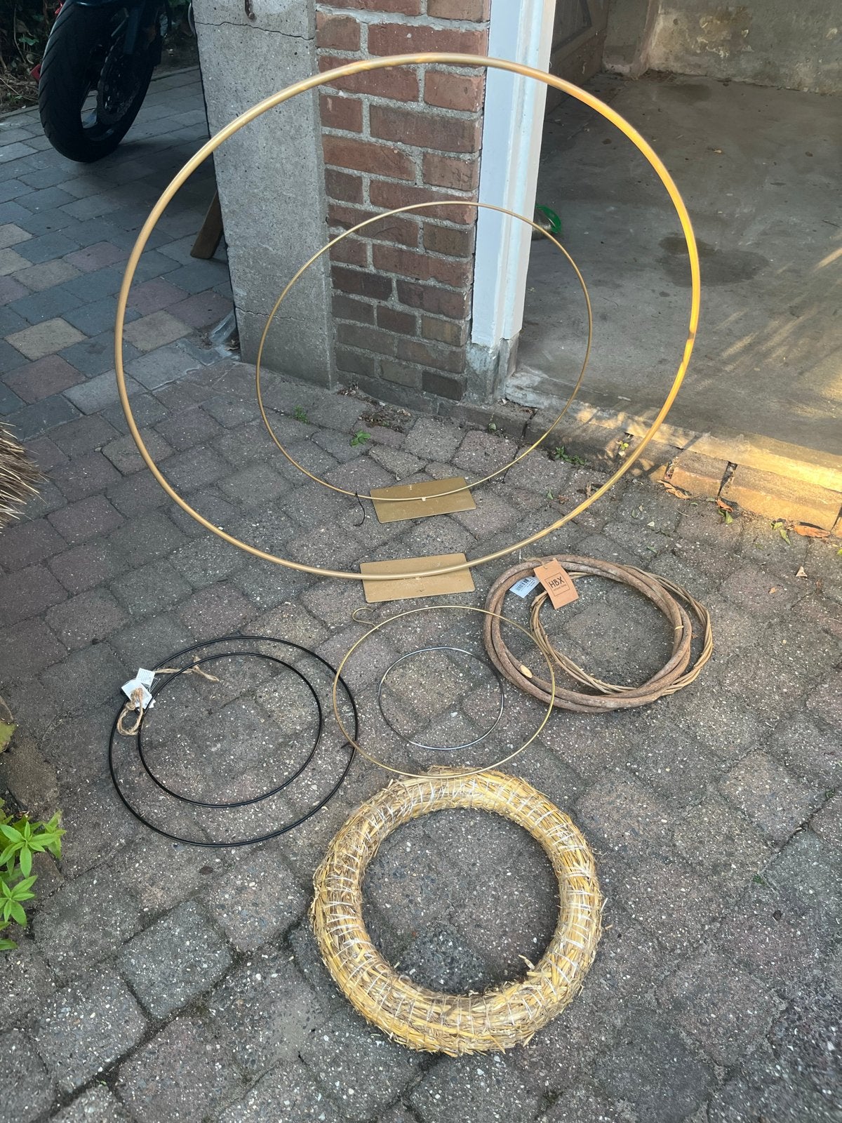 Diverse ringen voor droogbloemen of andere projecten, Ophalen, Zo goed als nieuw